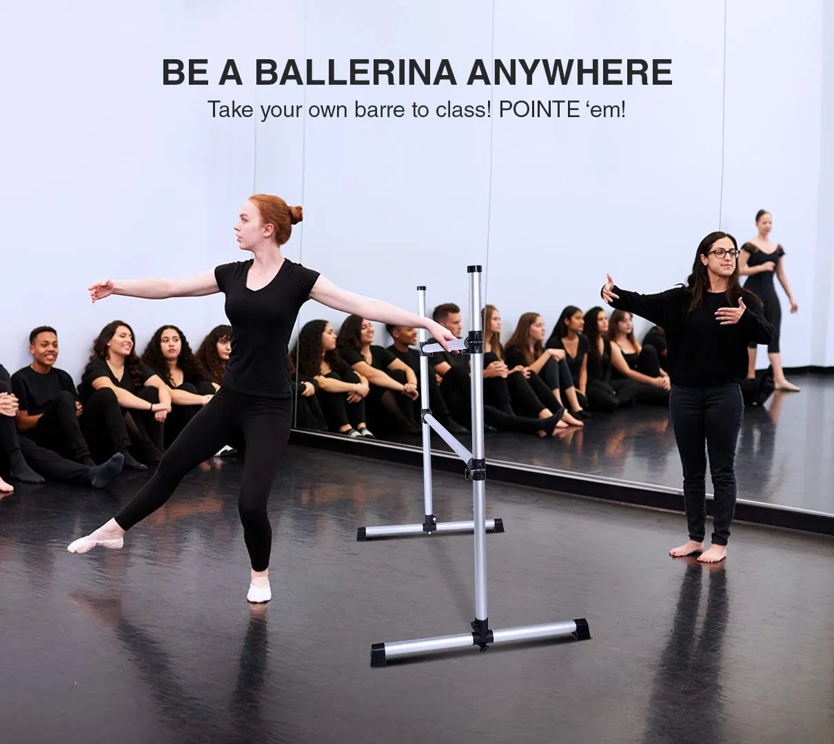 Ballet Barre Portable For Home Kids Ballet Bar Unique Anti Slip Feature Includes Stretch