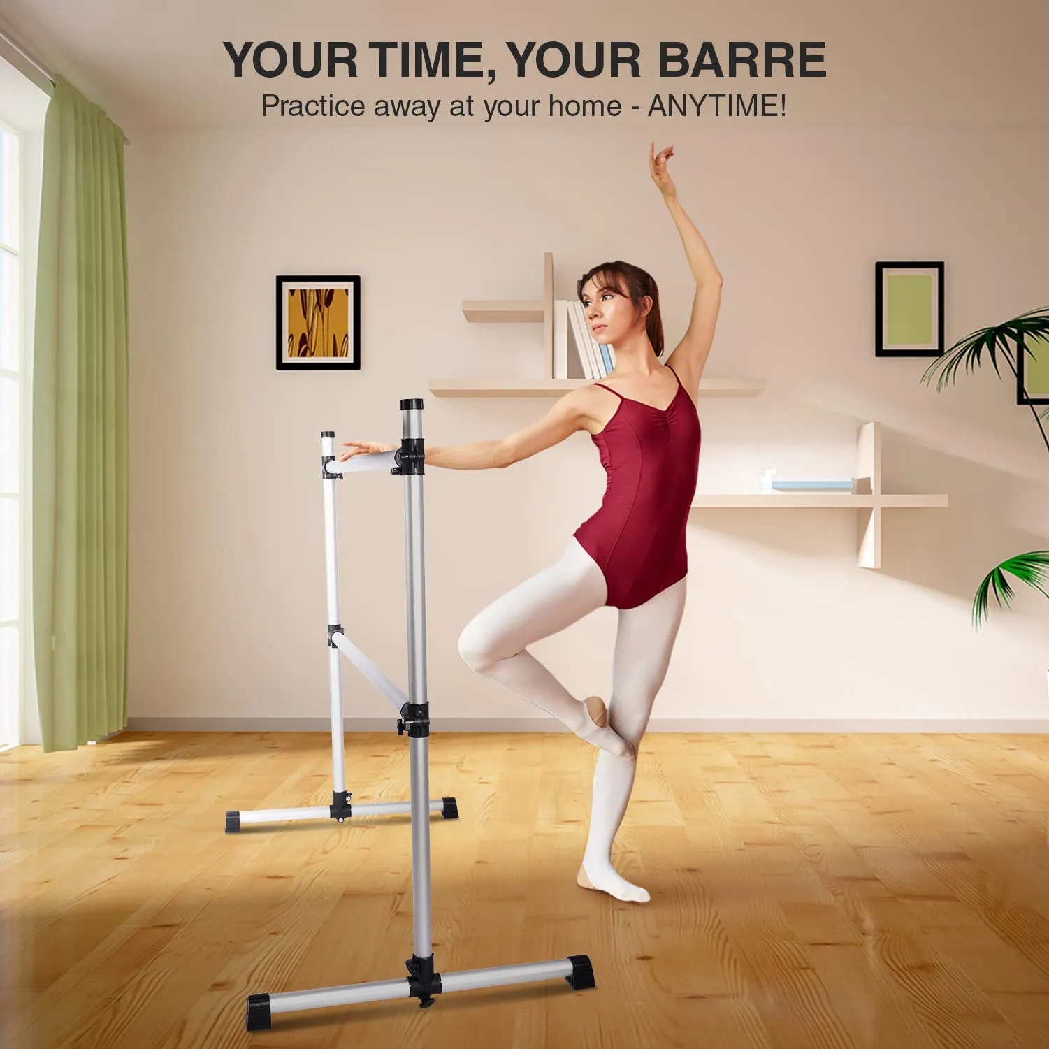 Ballet Barre Portable For Home Kids Ballet Bar Unique Anti Slip Feature Includes Stretch