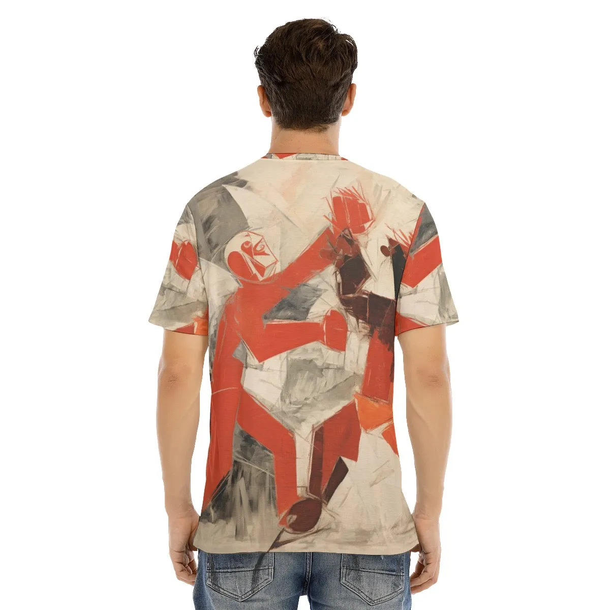 Men's Short Sleeve T-shirt With Button Closure #y208