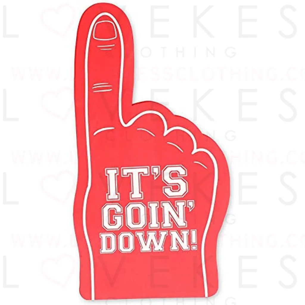 Okuna Outpost 2 Pack Foam Finger for Sporting Events, We’re Number 1, It’s Going Down (Red, 17.5 in)