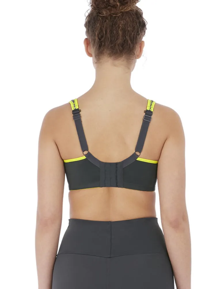 Sonic Moulded Spacer Sports Bra -  Lime