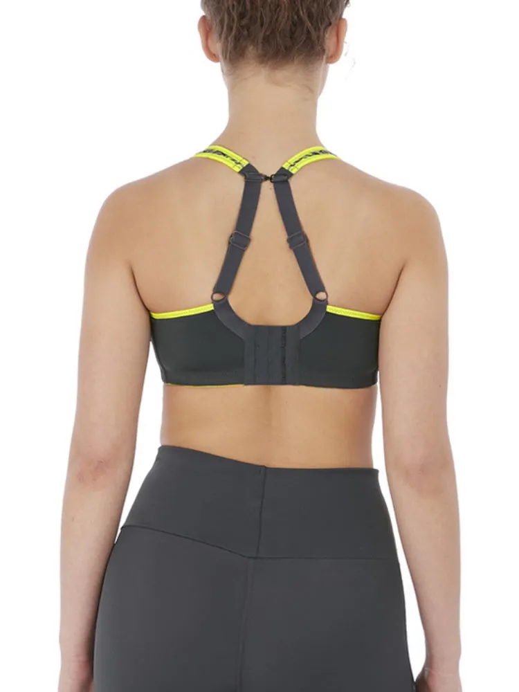 Sonic Moulded Spacer Sports Bra -  Lime