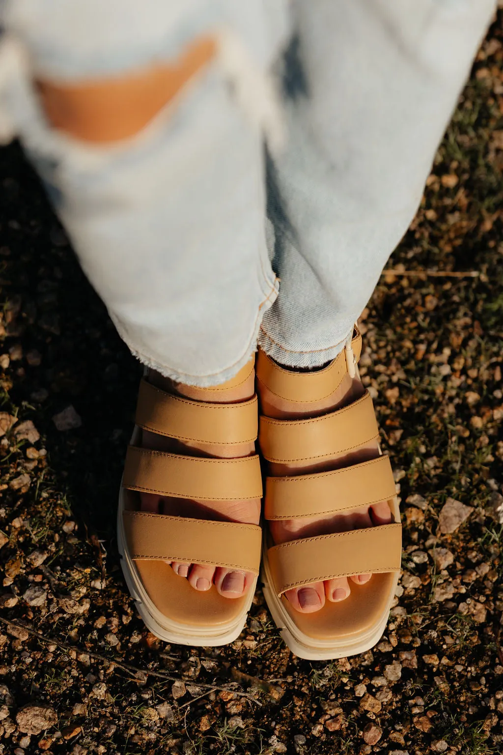 Sorel Joanie III Ankle Strap Sandals-Honest Beige
